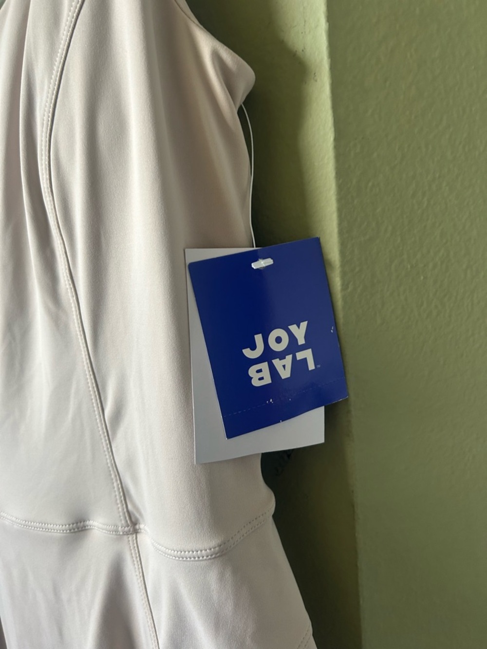 NWT JoyLab Crisscross Drawing Back Tennis Active Dress - Light Beige Sz S - Picture 6 of 8